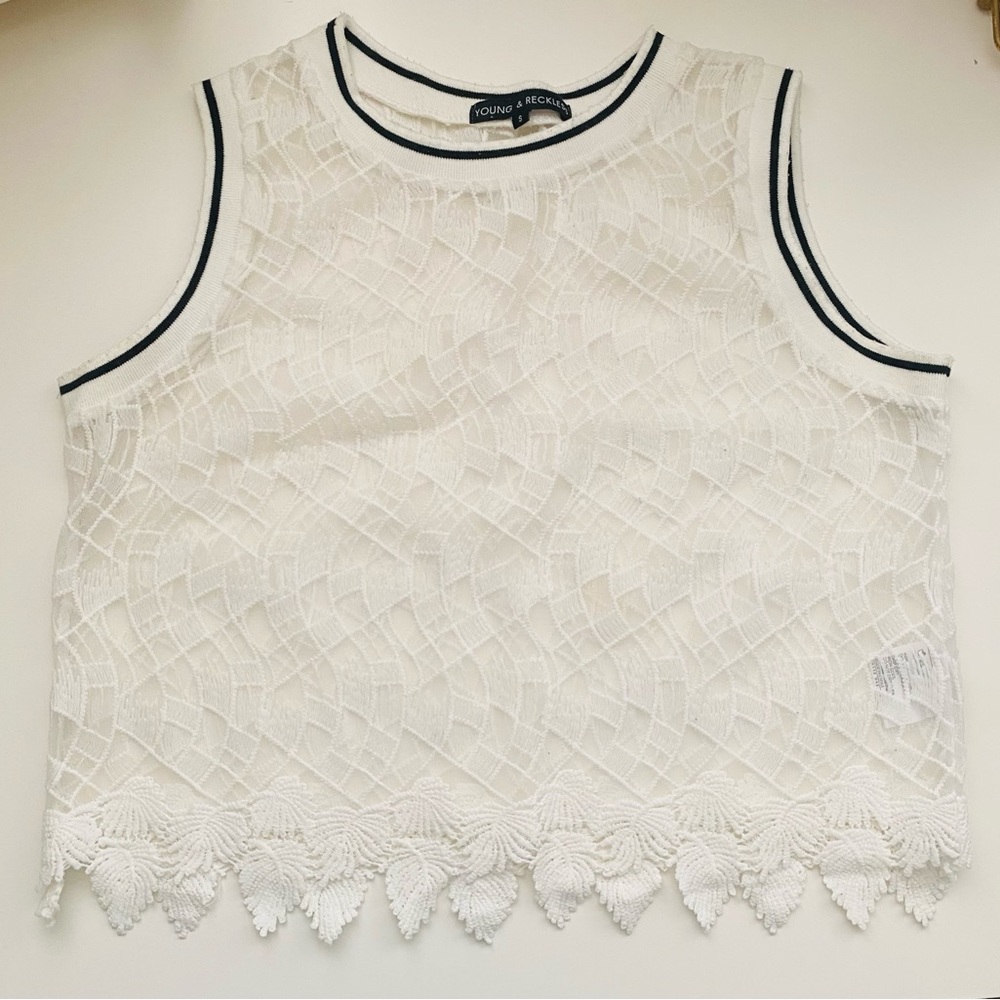 See through top white